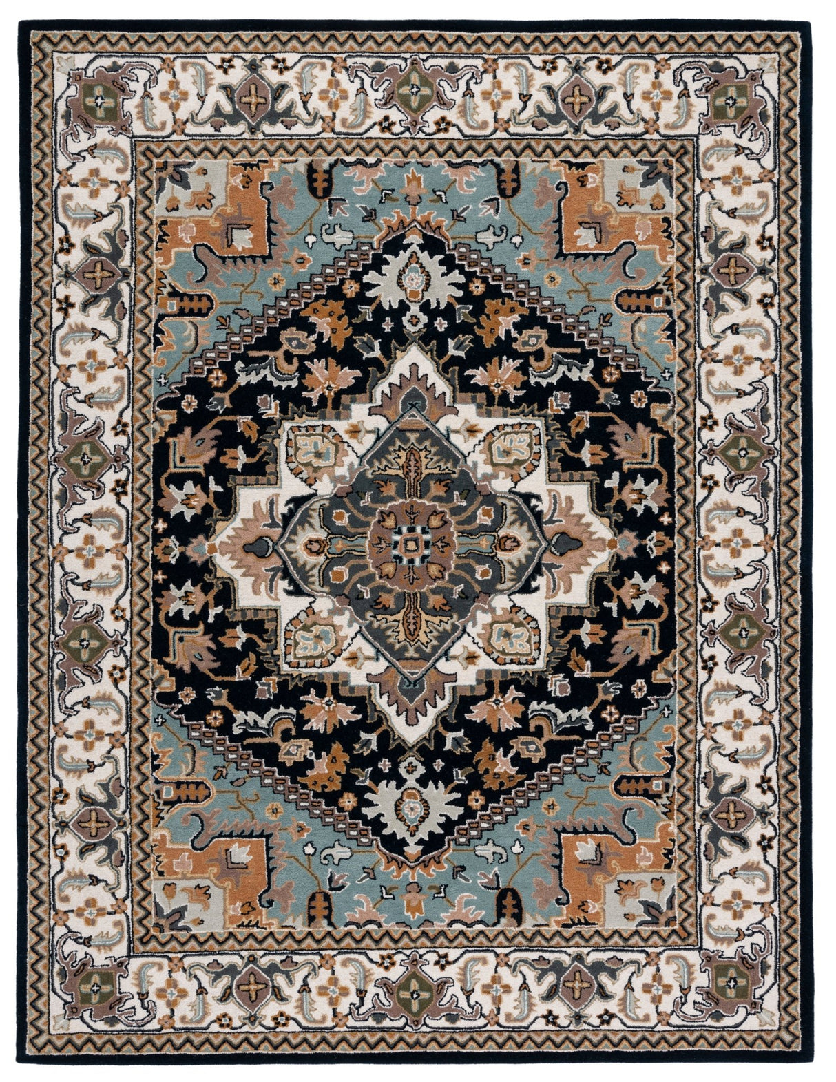 Safavieh Heritage Hg625N Navy/Ivory Rug - Safavieh - hg625n - 4r