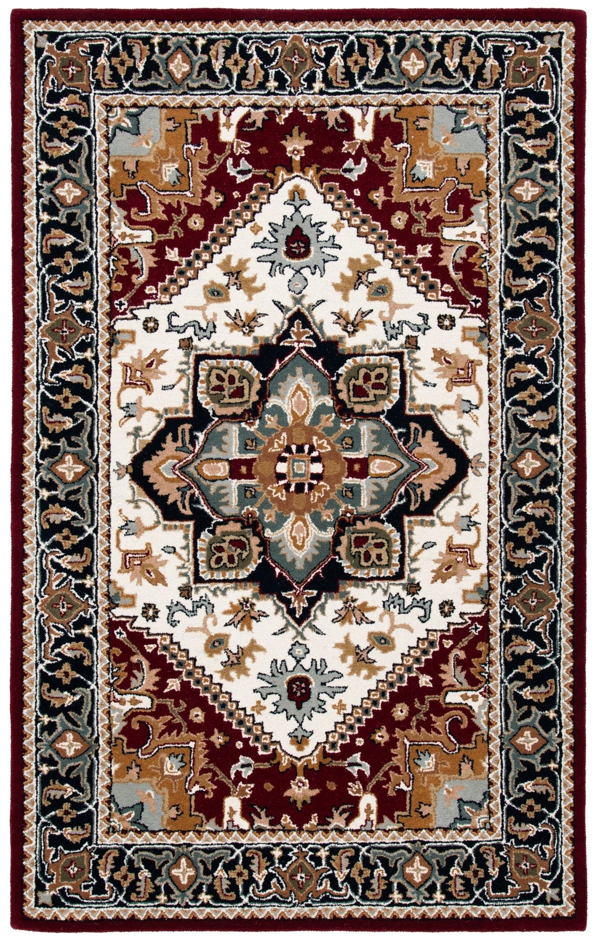 Safavieh Heritage Hg625Q Ivory/Red Rug - Safavieh - hg625q - 3
