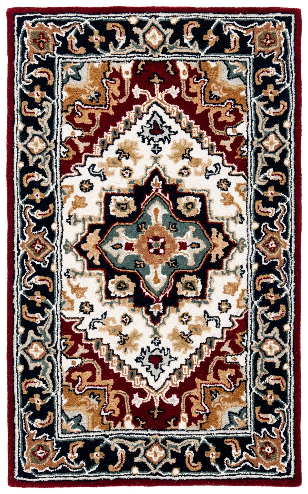 Safavieh Heritage Hg625Q Ivory/Red Rug - Safavieh - hg625q - 4r