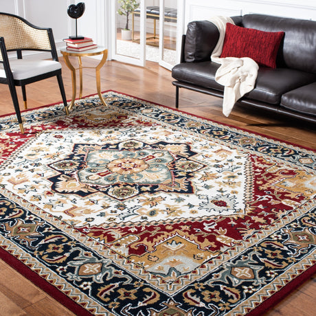 Safavieh Heritage Hg625Q Ivory/Red Rug - Safavieh - hg625q - 4r