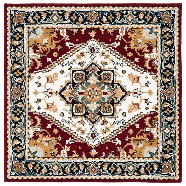 Safavieh Heritage Hg625Q Ivory/Red Rug - Safavieh - hg625q - 4sq