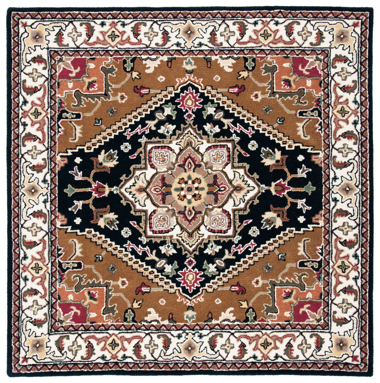 Safavieh Heritage Hg625T Navy/Brown Rug - Safavieh - hg625t - 4sq