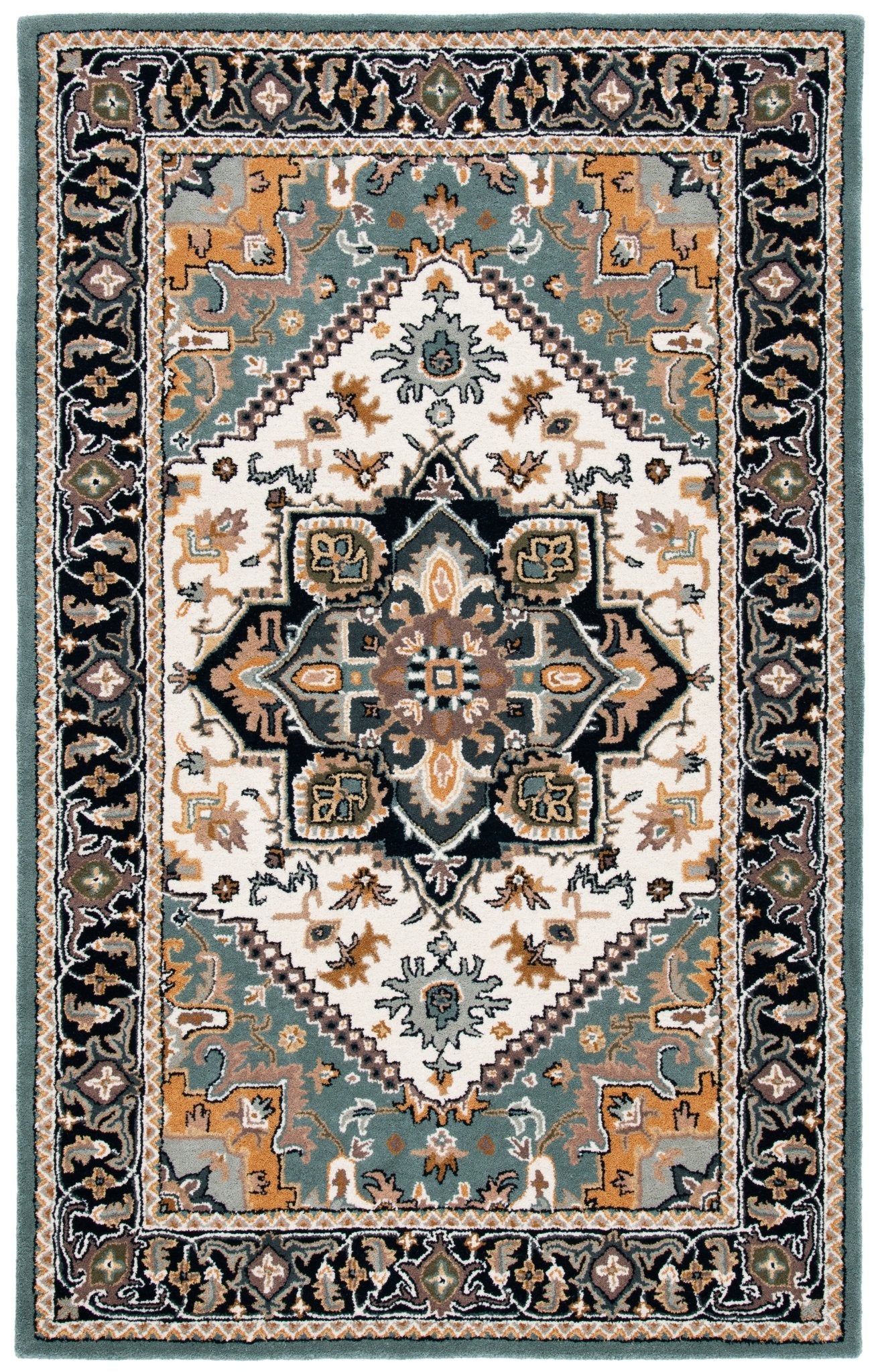 Safavieh Heritage Hg625W Grey/Green Rug - Safavieh - hg625w - 2