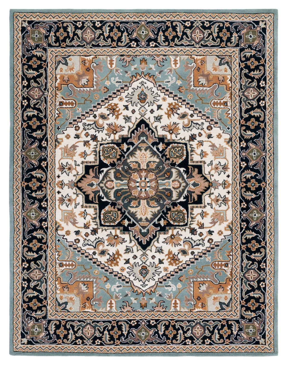 Safavieh Heritage Hg625W Grey/Green Rug - Safavieh - hg625w - 4r