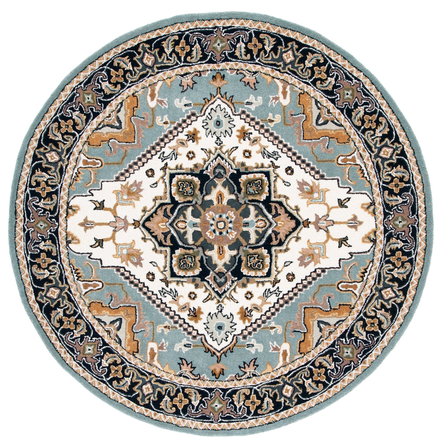 Safavieh Heritage Hg625W Grey/Green Rug - Safavieh - hg625w - 4r