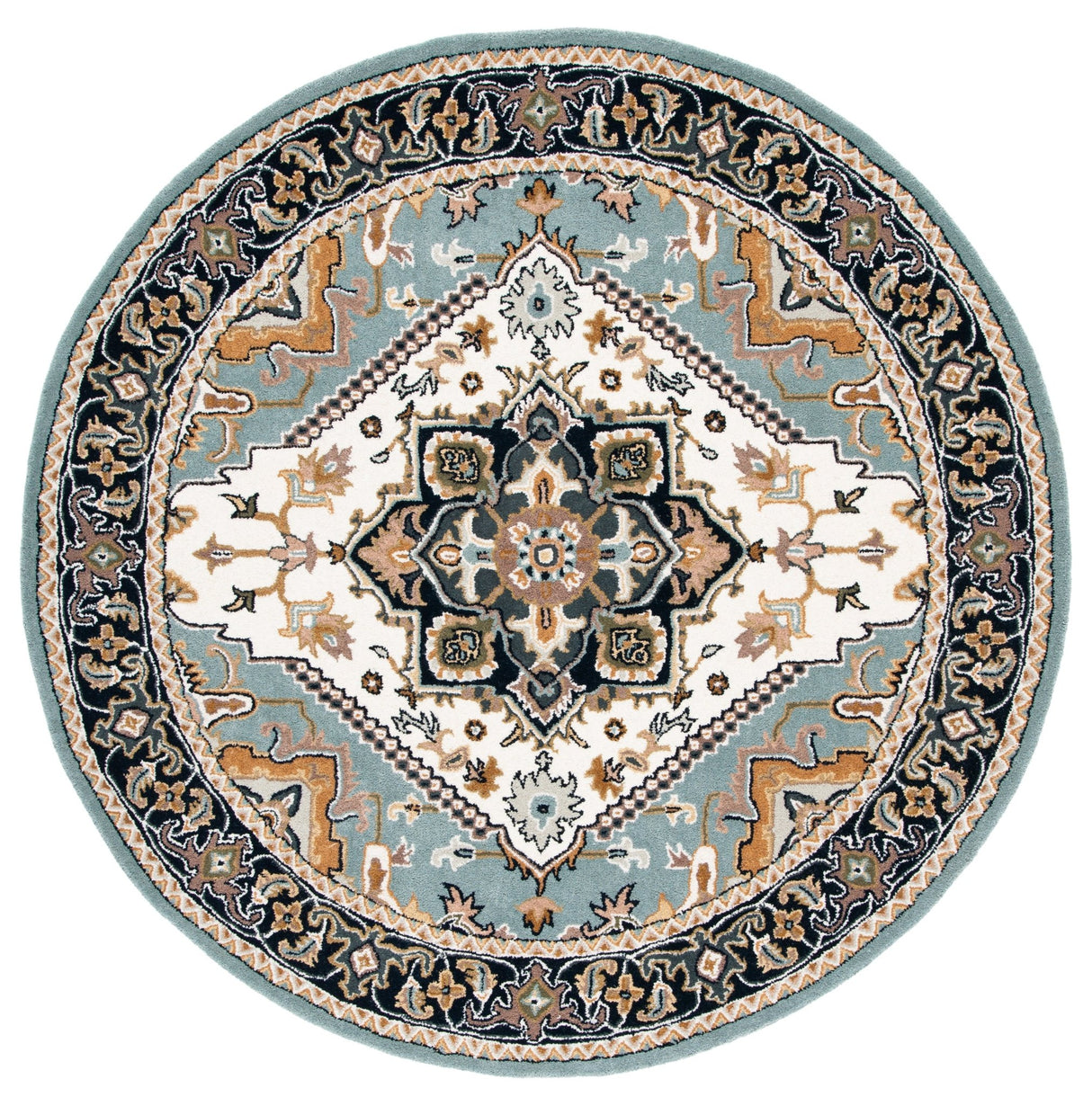 Safavieh Heritage Hg625W Grey/Green Rug - Safavieh - hg625w - 4r