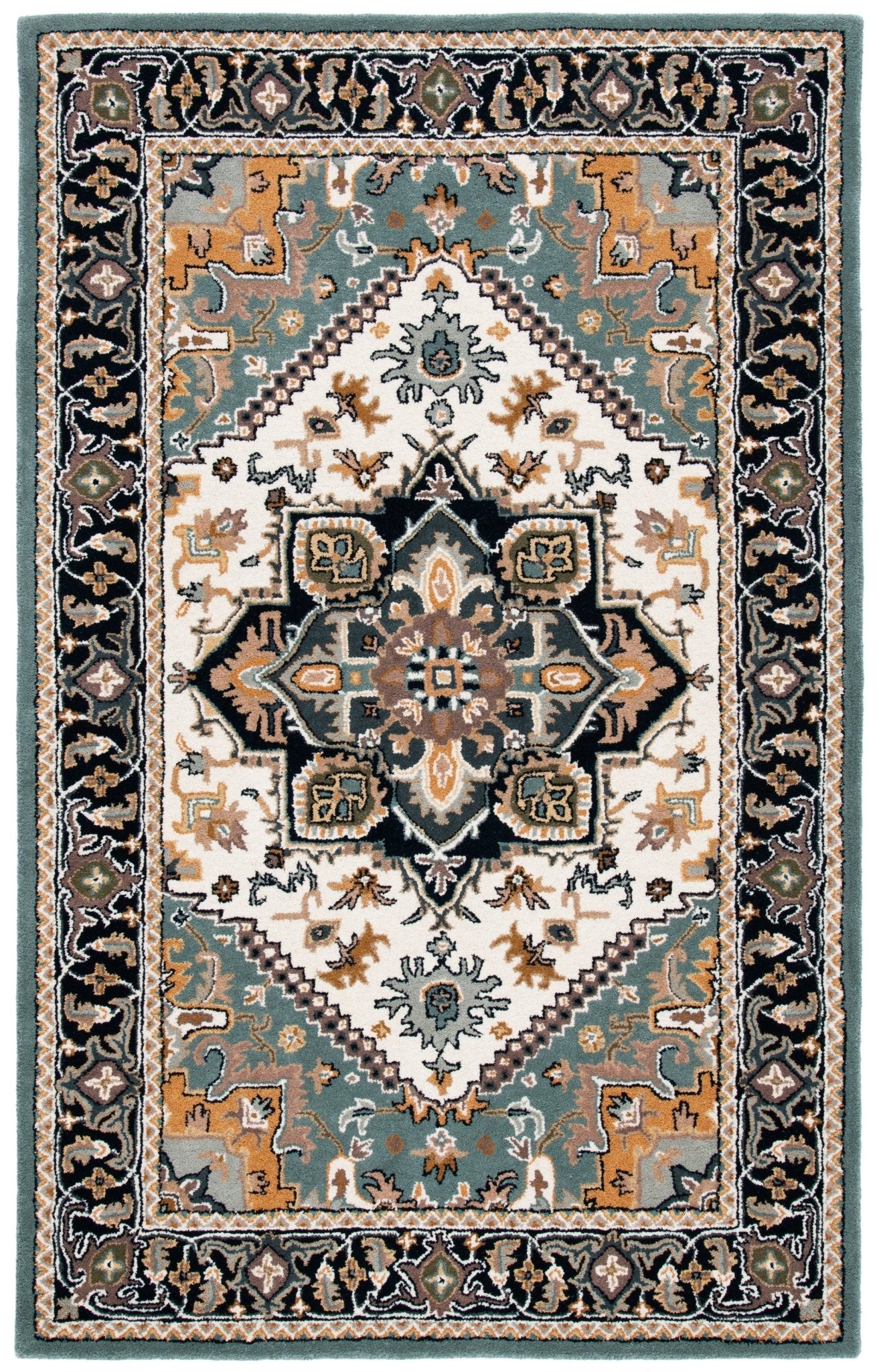 Safavieh Heritage Hg625W Light Green/Brown Rugs - Safavieh - hg625w - 3
