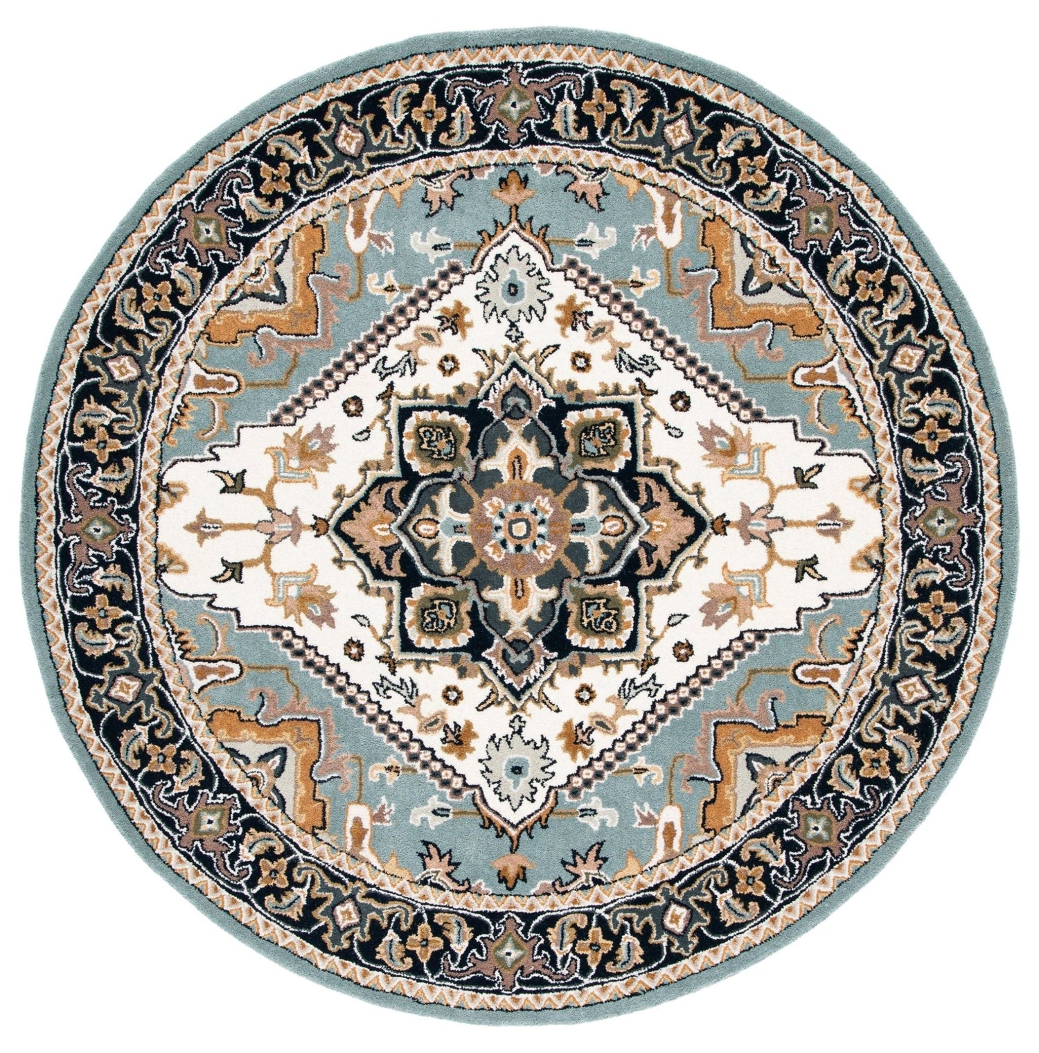 Safavieh Heritage Hg625W Light Green/Brown Rugs - Safavieh - hg625w - 6r