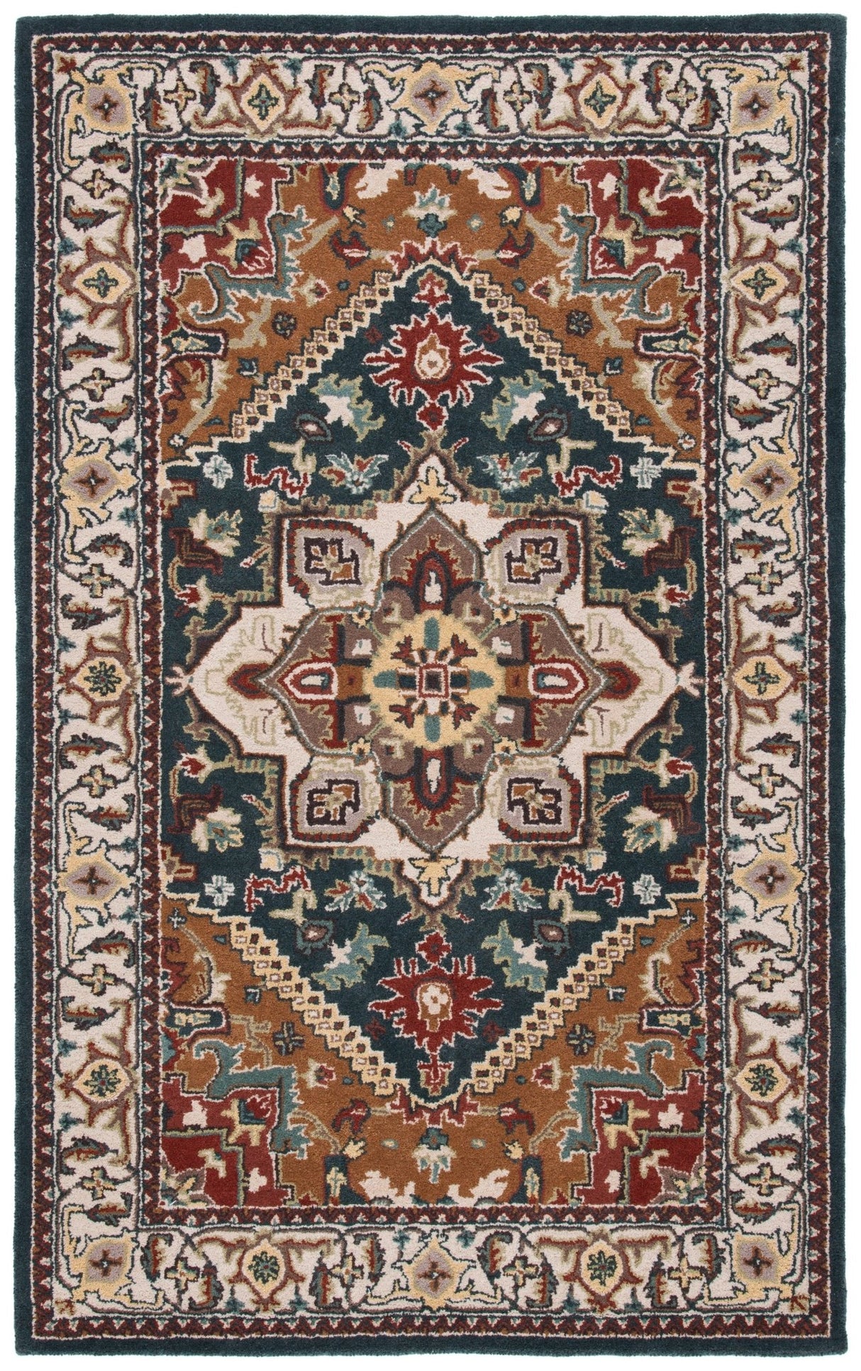 Safavieh Heritage Hg625X Dark Green/Brown Rug - Safavieh - hg625x - 3