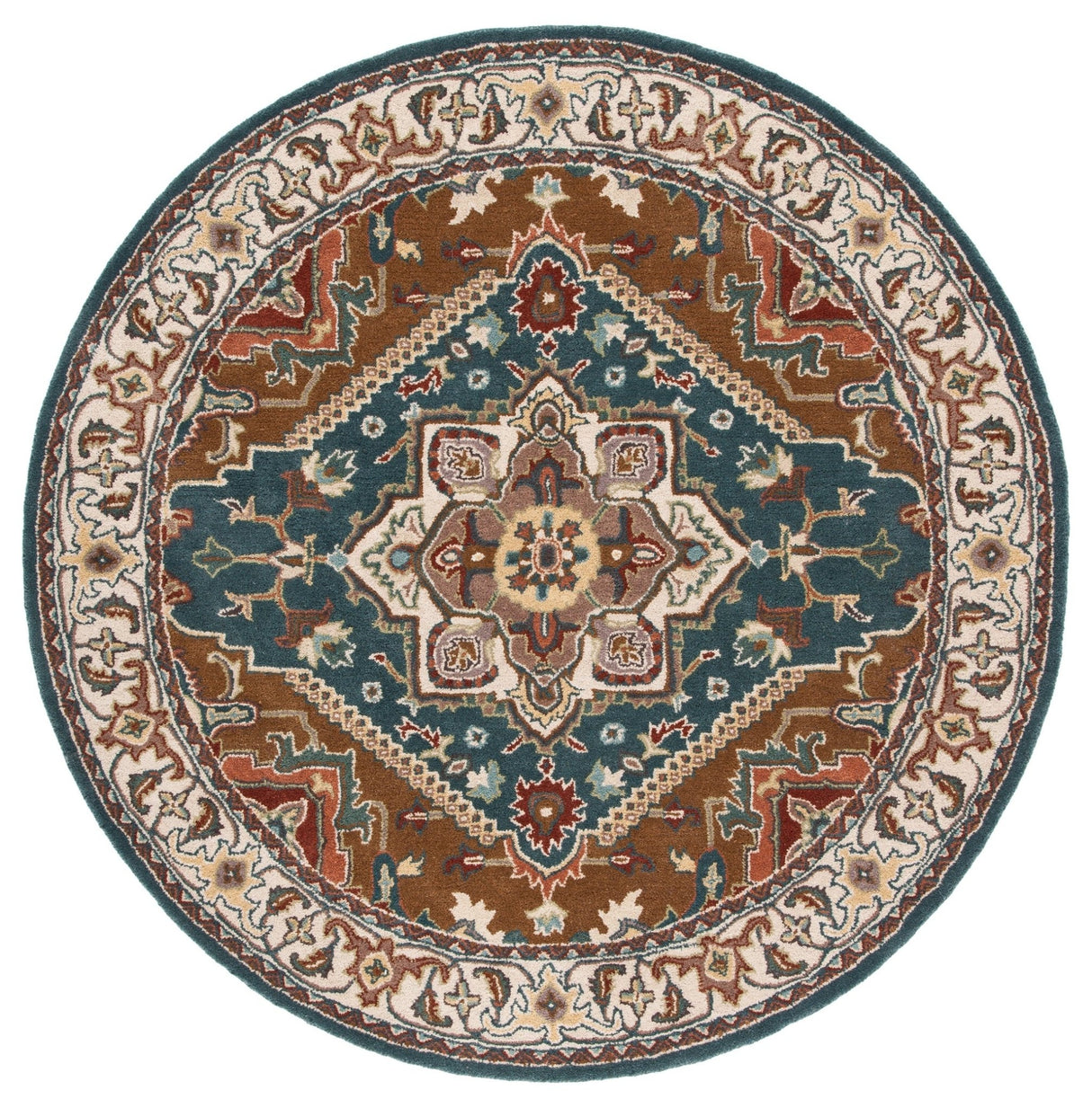 Safavieh Heritage Hg625X Dark Green/Brown Rug - Safavieh - hg625x - 6r