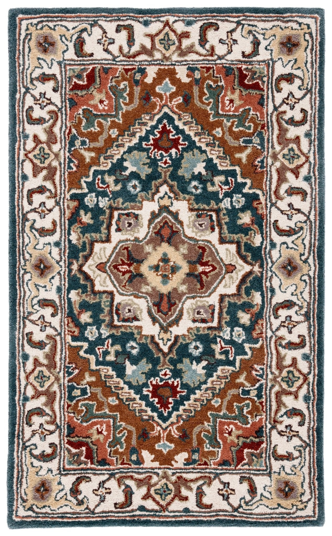 Safavieh Heritage Hg625X Dark Green/Brown Rug - Safavieh - hg625x - 6r