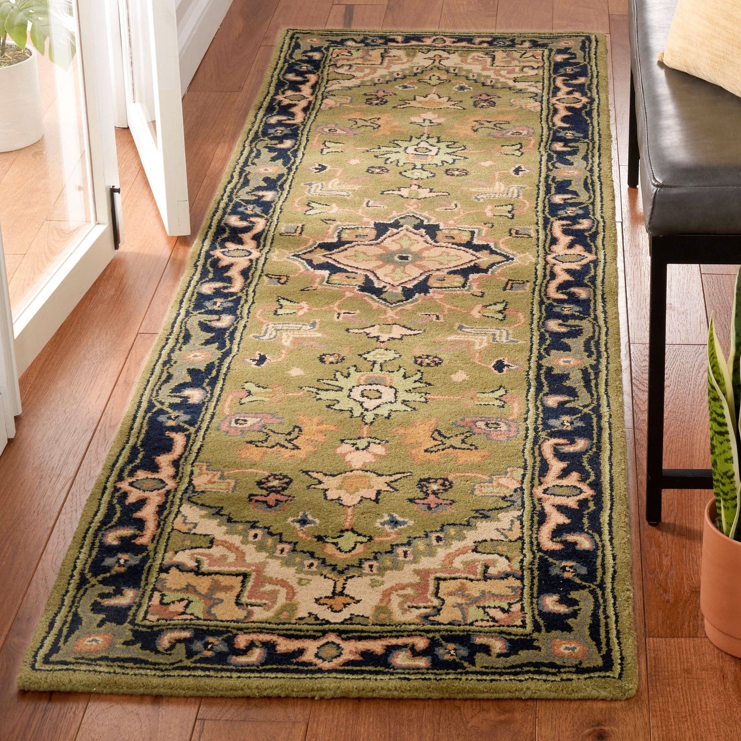 Safavieh Heritage Hg625Y Green/Light Brown Rug - Safavieh - hg625y - 4r