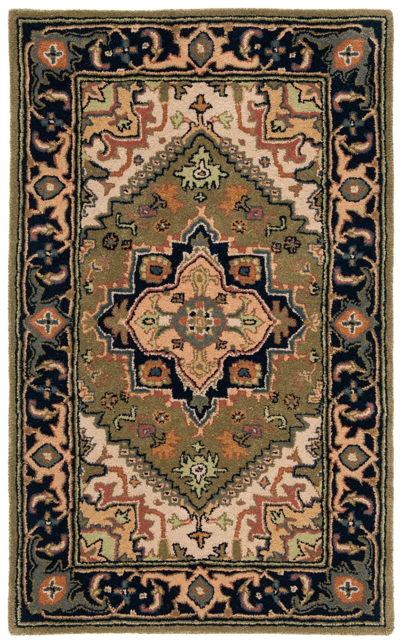 Safavieh Heritage Hg625Y Green/Light Brown Rug - Safavieh - hg625y - 4r