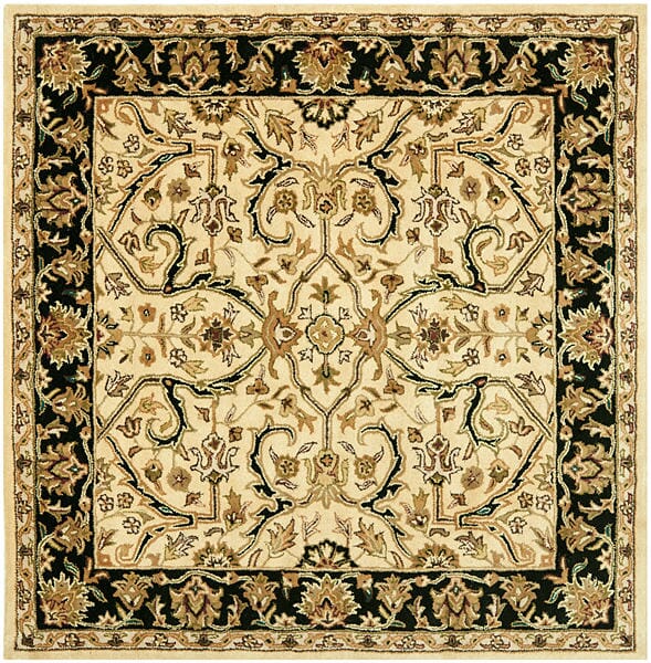 Safavieh Heritage hg644c Ivory / Black Rugs - Safavieh - hg644c - 6sq