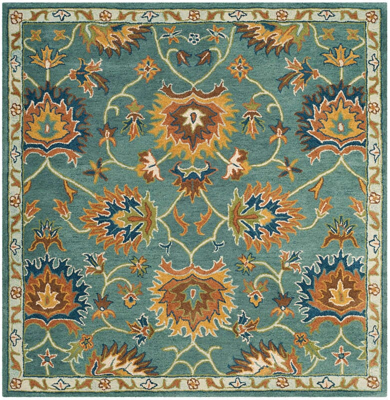 Safavieh Heritage Hg651A Light Blue Rugs - Safavieh - hg651a - 6sq