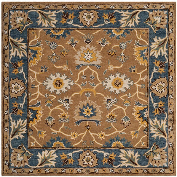 Safavieh Heritage Hg652A Camel / Blue Rugs - Safavieh - hg652a - 6sq