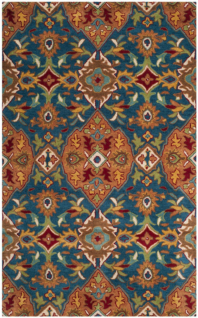 Safavieh Heritage Hg653A Camel / Blue Rugs - Safavieh - hg653a - 2