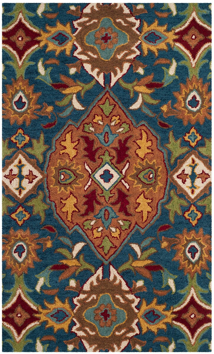 Safavieh Heritage Hg653A Camel / Blue Rugs - Safavieh - hg653a - 6r
