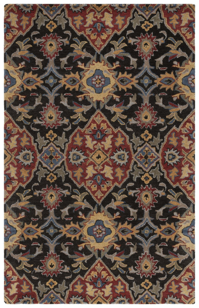Safavieh Heritage Hg653H Charcoal/Red Rug - Safavieh - hg653h - 3