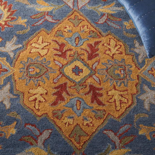 Safavieh Heritage Hg653M Navy/Gold Rug - Safavieh - hg653m - 3