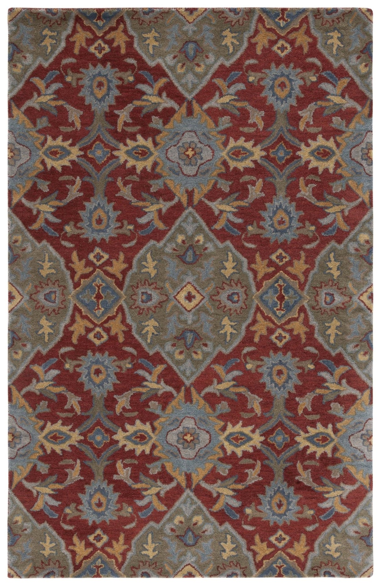 Safavieh Heritage Hg653Q Red/Green Rug - Safavieh - hg653q - 3