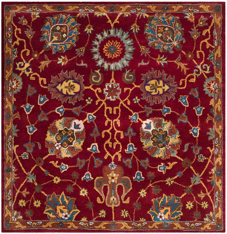 Safavieh Heritage Hg655A Red Rugs - Safavieh - hg655a - 6sq