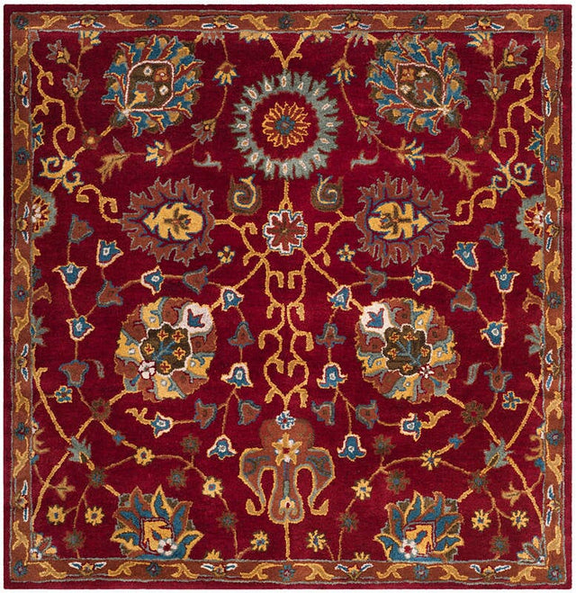 Safavieh Heritage Hg655A Red Rugs - Safavieh - hg655a - 6sq