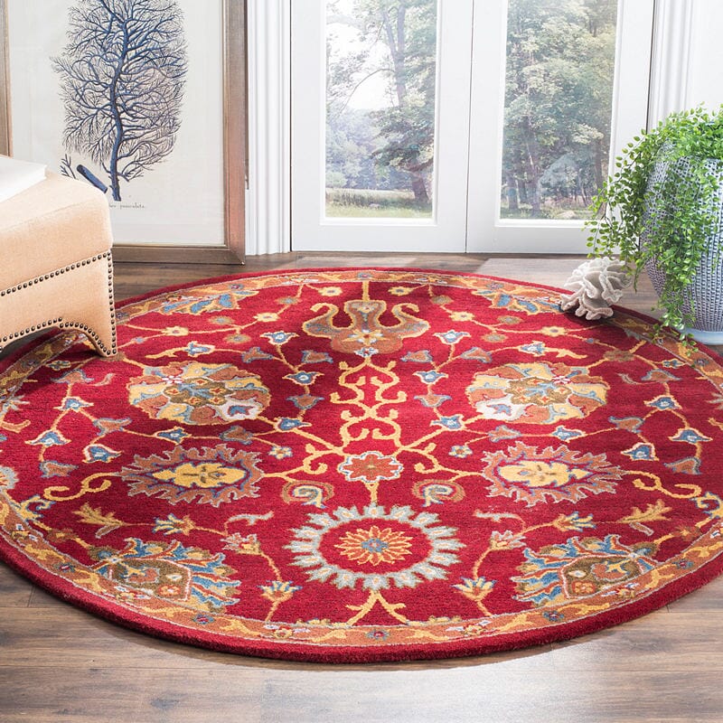 Safavieh Heritage Hg655A Red Rugs - Safavieh - hg655a - 6sq