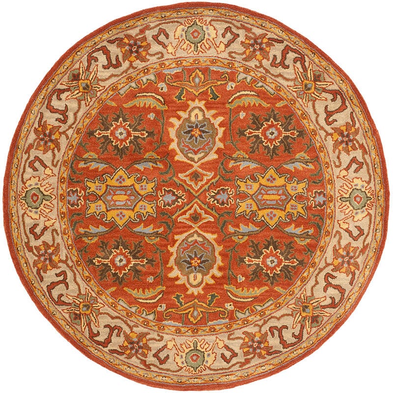 Safavieh Heritage Hg734D Rust / Beige Rugs - Safavieh - hg734d - 6r
