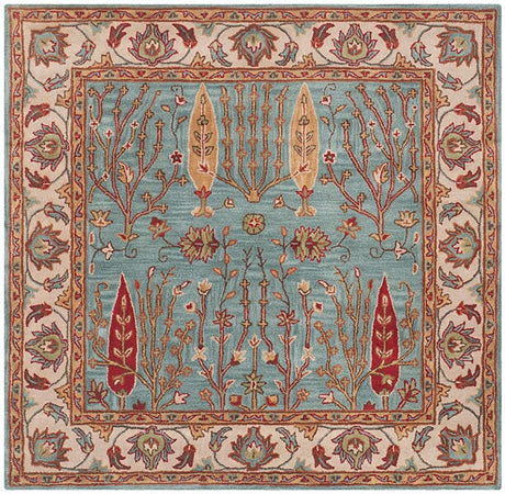 Safavieh Heritage Hg735A Blue / Ivory Rugs - Safavieh - hg735a - 6sq
