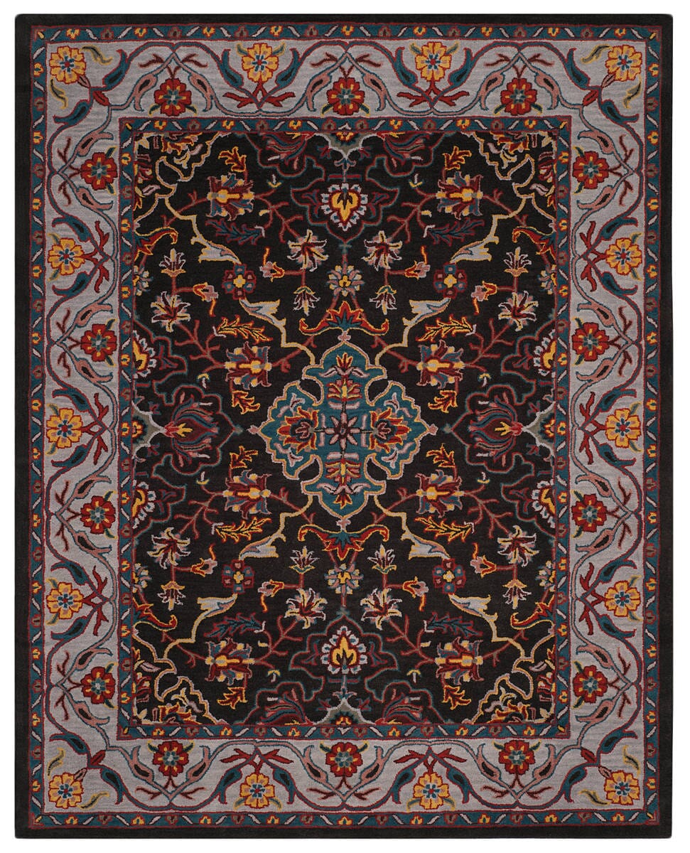 Safavieh Heritage Hg737A Charcoal / Ivory Rugs - Safavieh - hg737a - 6r