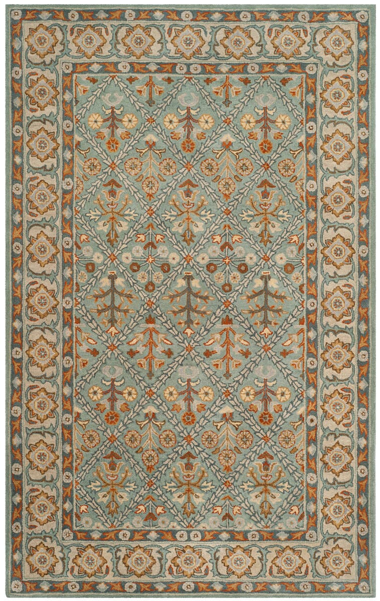 Safavieh Heritage Hg738A Cream / Blue Rugs - Safavieh - hg738a - 3