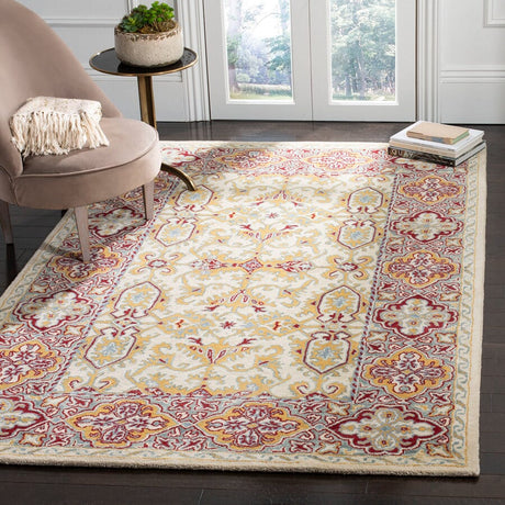 Safavieh Heritage Hg739A Ivory / Blue Rugs - Safavieh - hg739a - 3