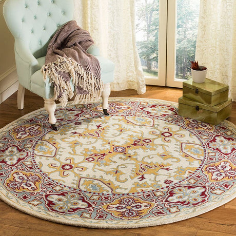 Safavieh Heritage Hg739A Ivory / Blue Rugs - Safavieh - hg739a - 6sq