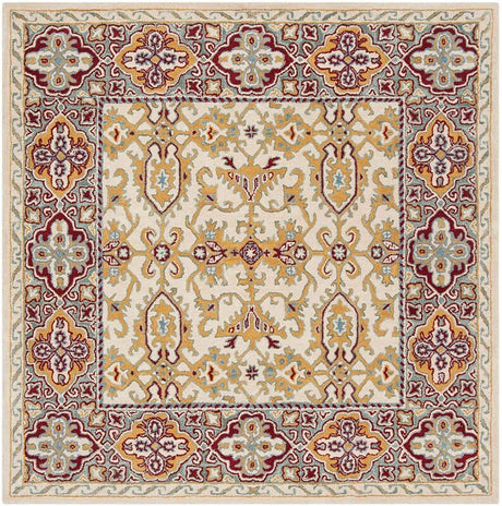 Safavieh Heritage Hg739A Ivory / Blue Rugs - Safavieh - hg739a - 6sq
