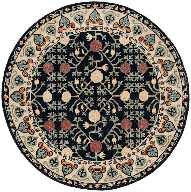 Safavieh Heritage Hg740N Navy / Ivory Rugs - Safavieh - hg740n - 6r
