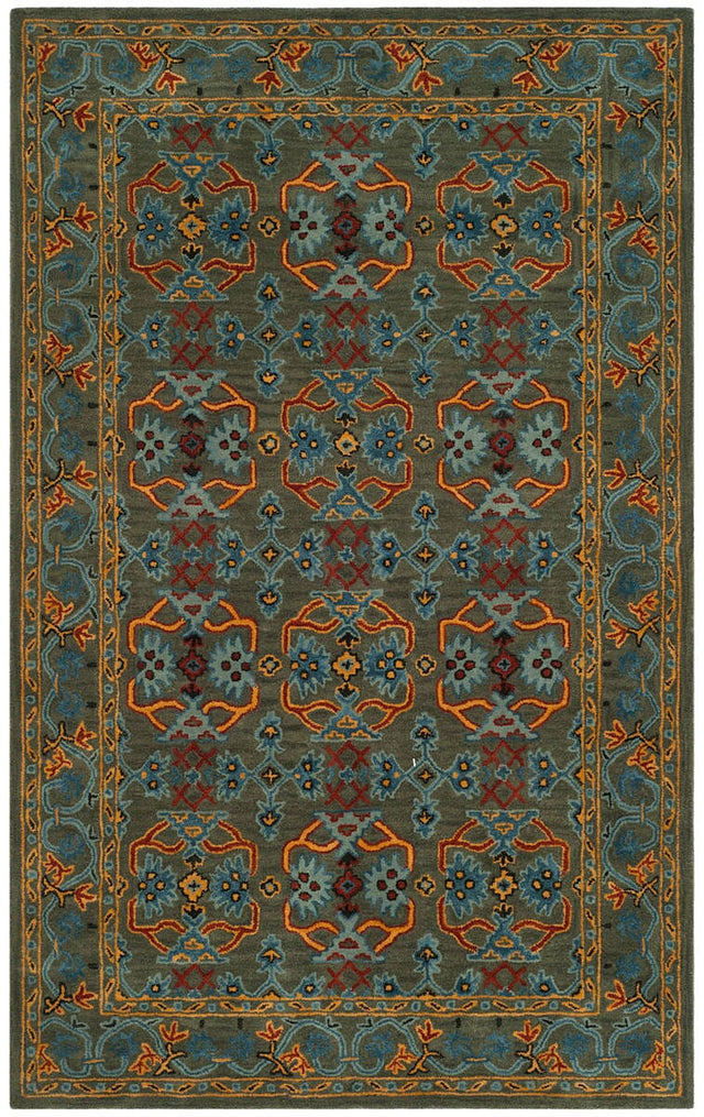 Safavieh Heritage Hg741W Sage / Blue Rugs - Safavieh - hg741w - 3