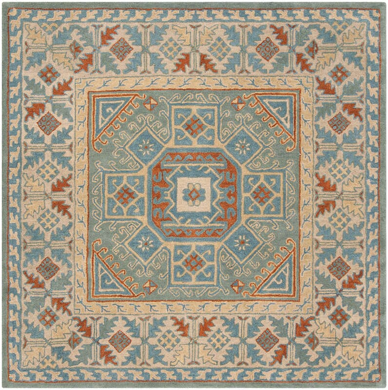 Safavieh Heritage Hg743M Blue / Beige Rugs - Safavieh - hg743m - 6sq