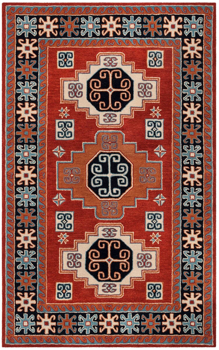Safavieh Heritage Hg744Q Red / Black Rugs - Safavieh - hg744q - 3