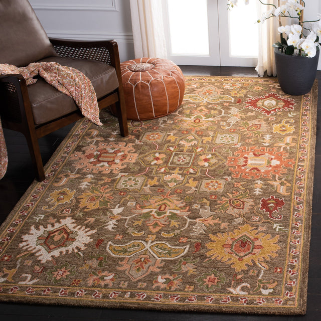 Safavieh Heritage Hg748T Brown/Green Rugs - Safavieh - hg748t - 3