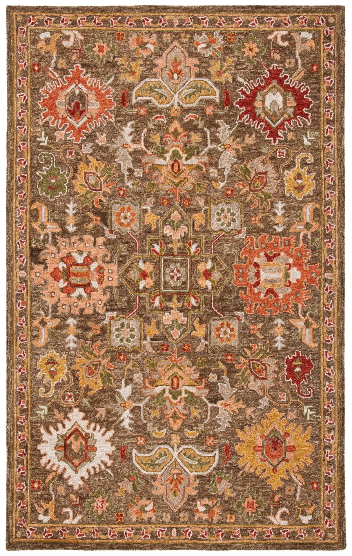 Safavieh Heritage Hg748T Brown/Green Rugs - Safavieh - hg748t - 3