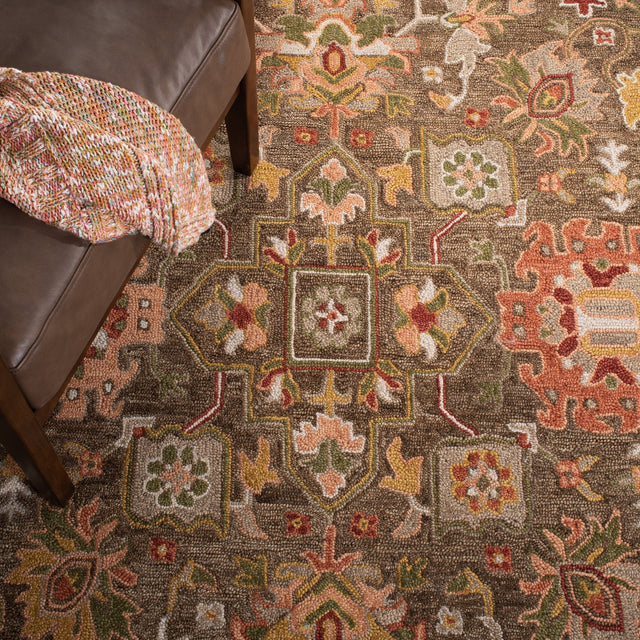 Safavieh Heritage Hg748T Brown/Green Rugs - Safavieh - hg748t - 6r