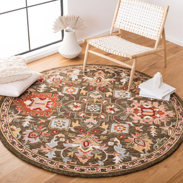 Safavieh Heritage Hg748T Brown/Green Rugs - Safavieh - hg748t - 6r