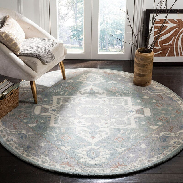 Safavieh Heritage Hg823A Blue / Ivory Rugs - Safavieh - hg823a - 6sq