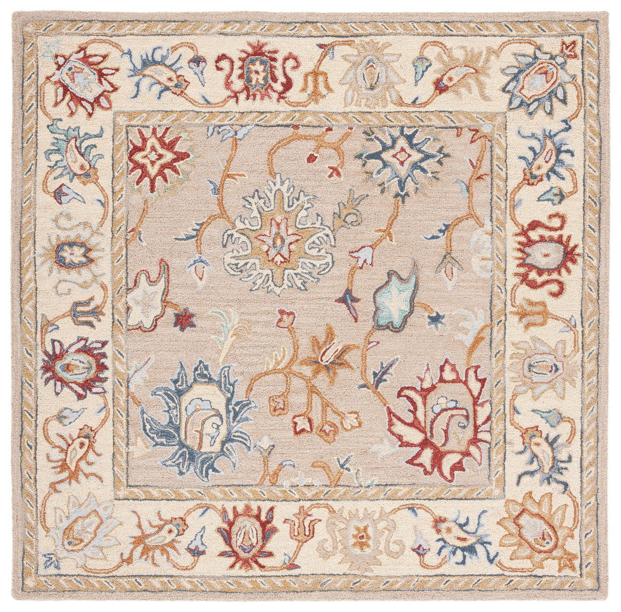 Safavieh Heritage Hg825A Brown/Beige Rugs - Safavieh - hg825a - 6sq
