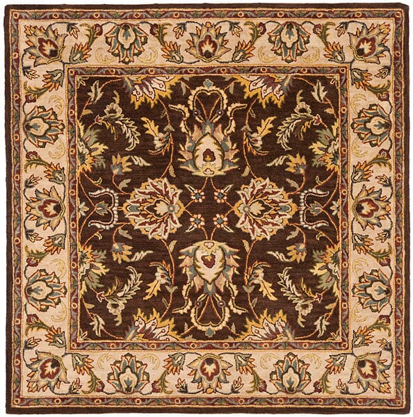 Safavieh Heritage hg912a Brown / Ivory Rugs - Safavieh - hg912a - 6sq