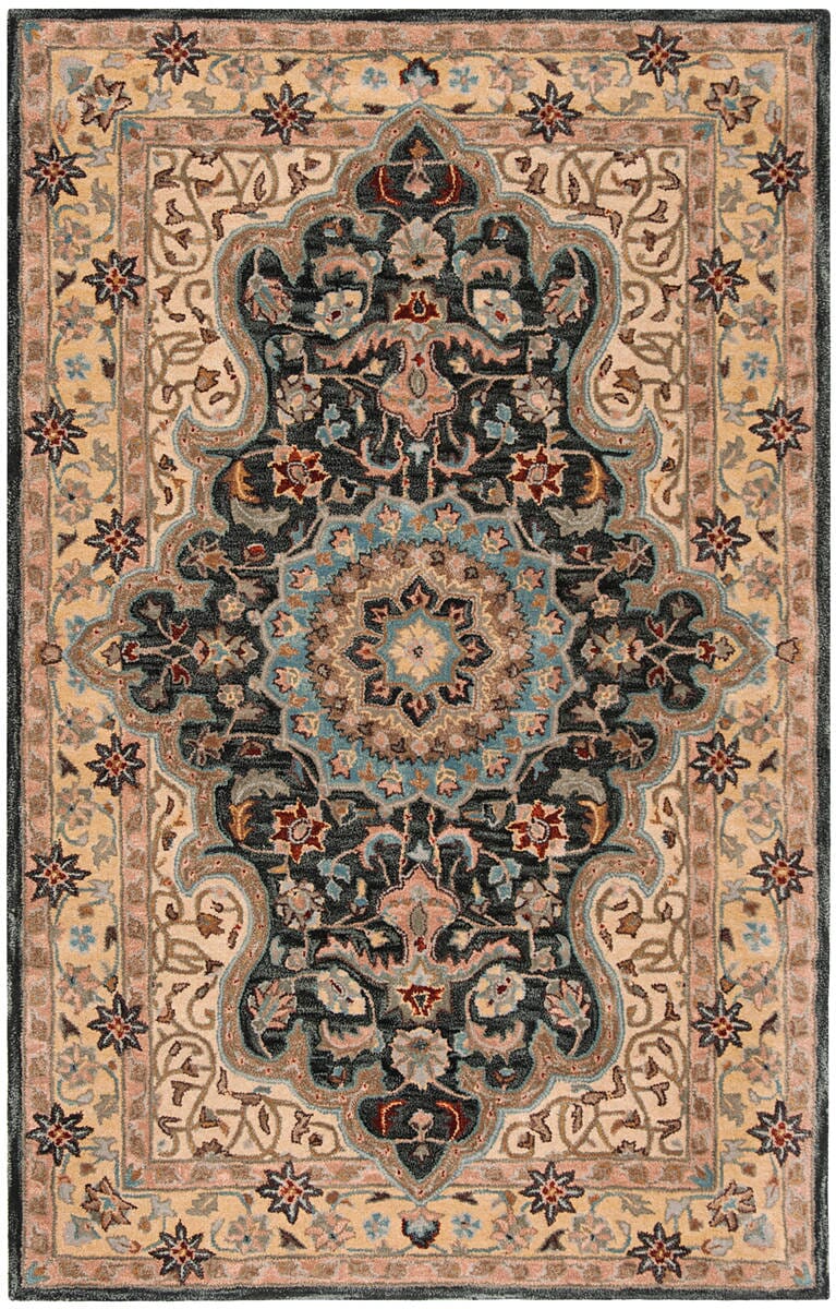 Safavieh Heritage Hg918A Creme / Black Rugs - Safavieh - hg918a - 3