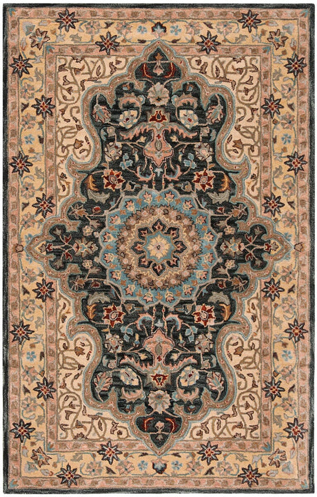 Safavieh Heritage Hg918A Creme / Black Rugs - Safavieh - hg918a - 3