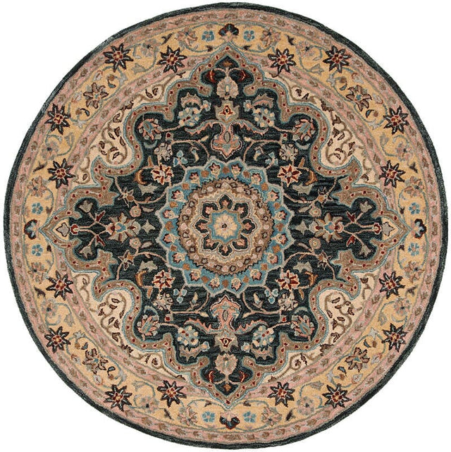 Safavieh Heritage Hg918A Creme / Black Rugs - Safavieh - hg918a - 6r