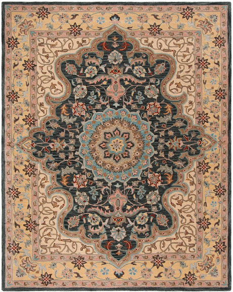 Safavieh Heritage Hg918A Creme / Black Rugs - Safavieh - hg918a - 6r